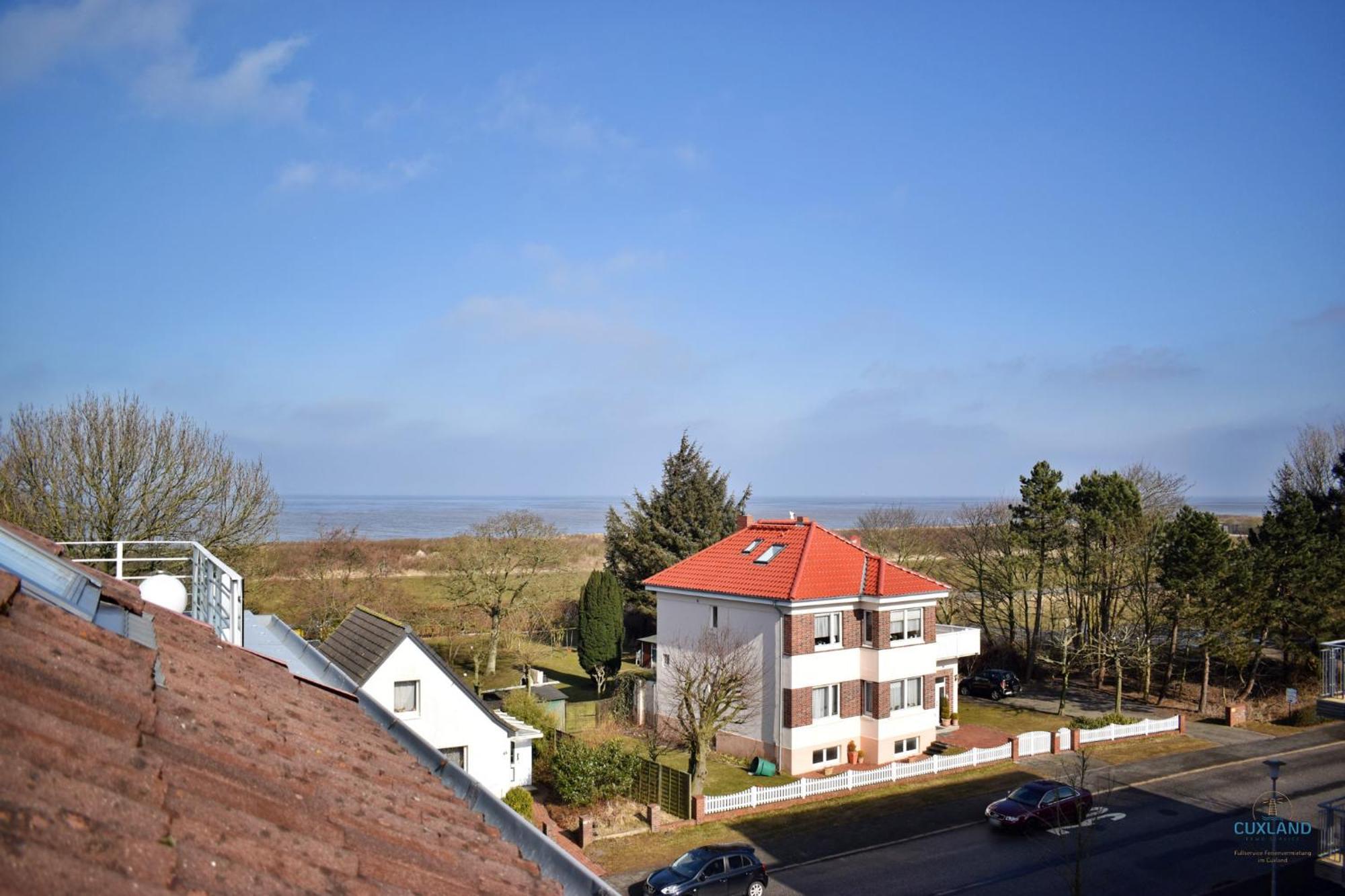 Urlaub Mit Blick Auf Den Duhner Strand Cuxhaven Exterior foto
